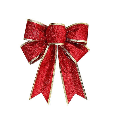 Ziemassvētku eglītes bantītes Lieli loki Ziemassvētku rotājumi ballītei Dāvana Ziemassvētku rotājumi Svētku iekštelpu āra dekori