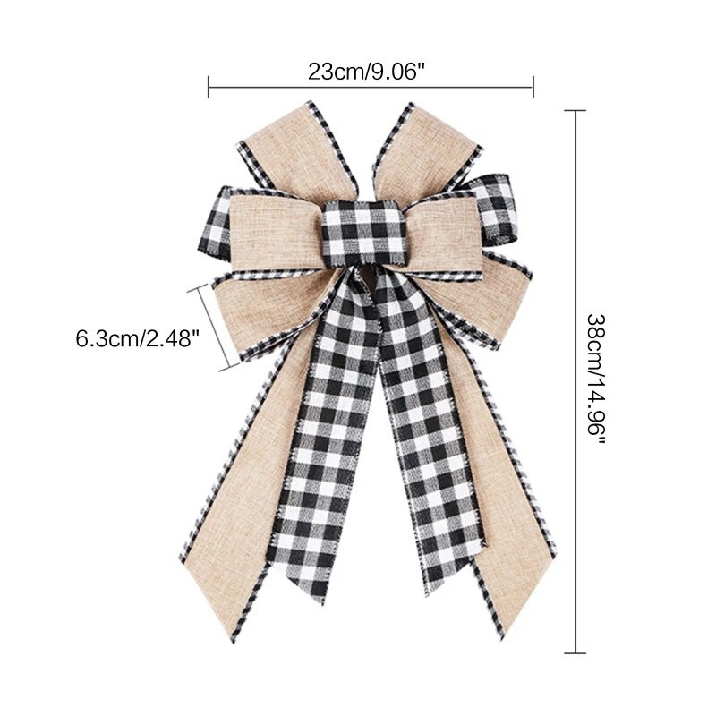 367A Mašna za božićno drvce Velike mašne za poklon za vanjsko ukrašavanje božićnih zabava