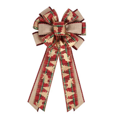 2023. aasta uus pühade jõulupuu, mitmevärviline jõulupuu ladvapuu satiinist pidu, Ig populaarsed suured vibu sisekaunistused