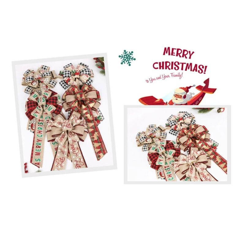 2023. aasta uus pühade jõulupuu, mitmevärviline jõulupuu ladvapuu satiinist pidu, Ig populaarsed suured vibu sisekaunistused