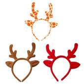 Božićna krznena životinja, jelenji rog, obruč za kosu, plišane trake za glavu od rogova, crtani ukras za glavu za noć vještica