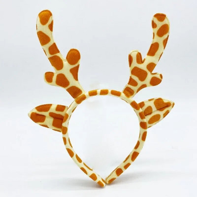 Božićna krznena životinja, jelenji rog, obruč za kosu, plišane trake za glavu od rogova, crtani ukras za glavu za noć vještica