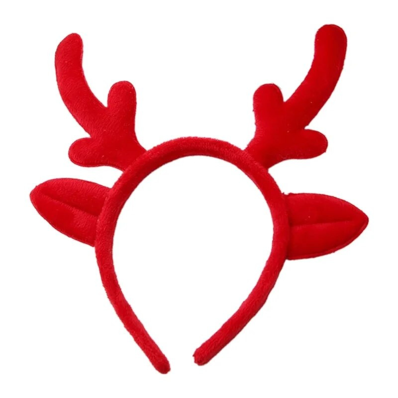 Božićna krznena životinja, jelenji rog, obruč za kosu, plišane trake za glavu od rogova, crtani ukras za glavu za noć vještica