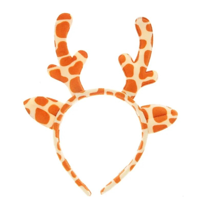 Božićna krznena životinja, jelenji rog, obruč za kosu, plišane trake za glavu od rogova, crtani ukras za glavu za noć vještica