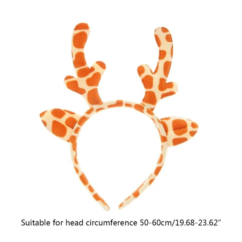 Božićna krznena životinja, jelenji rog, obruč za kosu, plišane trake za glavu od rogova, crtani ukras za glavu za noć vještica