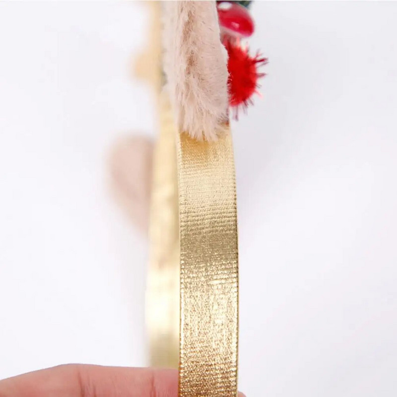 Téli fejpánt Felnőtt Gyerekek Karácsonyi Fejpánt Fényes Ünnepi Karácsonyi Fejpántok Puha szövet Agancs Harang design a vidámságért