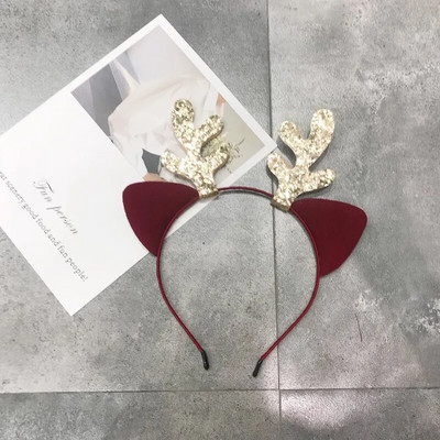 Karácsonyi jávorszarvas fejpántok Aranyos macskafülek szarvas agancs fejfedők lányok haj öltöztető kellékek Boldog karácsonyi ajándék Boldog új évet 2024