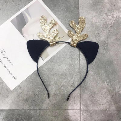 Karácsonyi jávorszarvas fejpántok Aranyos macskafülek szarvas agancs fejfedők lányok haj öltöztető kellékek Boldog karácsonyi ajándék Boldog új évet 2024