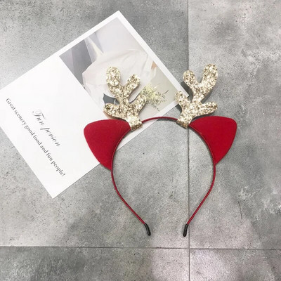 Karácsonyi jávorszarvas fejpántok Aranyos macskafülek szarvas agancs fejfedők lányok haj öltöztető kellékek Boldog karácsonyi ajándék Boldog új évet 2024