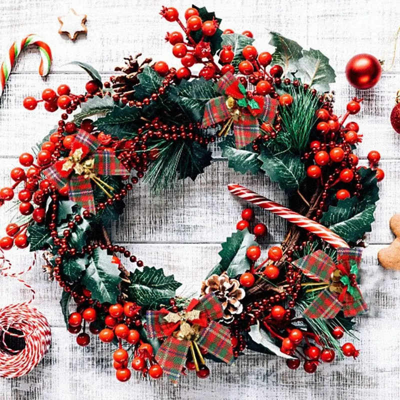 Ziemassvētku bantīte ar zvaniņu Ziemassvētku eglītes kulonu dāvanu kastītes dekors Roku darbs Ziemassvētku bantīte 2024. gada Jaungada mājas ballīšu rotājumu piederumi