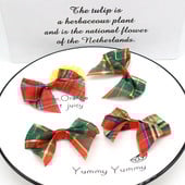 20/50 kom. Mašna od vrpce DIY Dodaci za dekoraciju Otisnuti cvijet od vrpce 45-58 MM Mašna od satenske vrpce sa zlatnim rubom