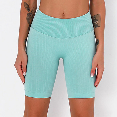 2Pcs Žensko sportsko odijelo Komplet za teretanu Crop Top Bešavne kratke hlače Sklekovi Odjeća za vježbanje Trčanje Odjeća za teretanu Atletsko sportsko odijelo Set za jogu