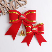 Crvena mašna Božićni ukrasi Božićno drvce Privjesci Ukrasi za dom Navidad Potrepštine za zabavu Nova godina 2023 Dekor DIY Dodatak za poklon