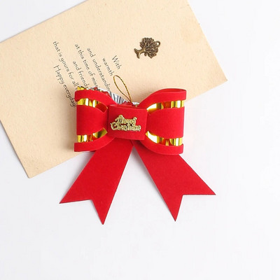 Crvena mašna Božićni ukrasi Božićno drvce Privjesci Ukrasi za dom Navidad Potrepštine za zabavu Nova godina 2023 Dekor DIY Dodatak za poklon