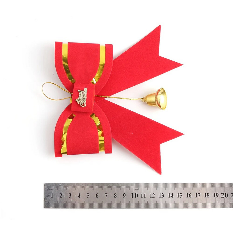 Crvena mašna Božićni ukrasi Božićno drvce Privjesci Ukrasi za dom Navidad Potrepštine za zabavu Nova godina 2023 Dekor DIY Dodatak za poklon