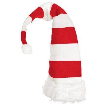 Коледна шапка, плюшен елф, шапка на Дядо Коледа, украса, украса, пуешка шапка, нова година, коледно парти, реквизит, украса