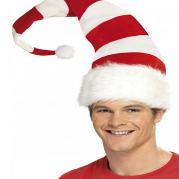 Коледна шапка, плюшен елф, шапка на Дядо Коледа, украса, украса, пуешка шапка, нова година, коледно парти, реквизит, украса
