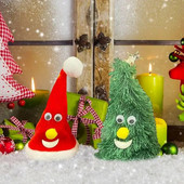 6 collu elektriskā Ziemassvētku cepure, uzkrītošā dejojoša Ziemassvētku rotaļlieta, radoša, jautra Ziemassvētku eglītes pildīts dzīvnieks bērniem Jaunais gads