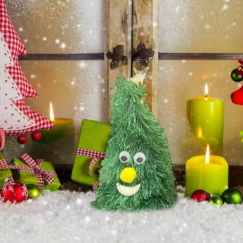 6 collu elektriskā Ziemassvētku cepure, uzkrītošā dejojoša Ziemassvētku rotaļlieta, radoša, jautra Ziemassvētku eglītes pildīts dzīvnieks bērniem Jaunais gads