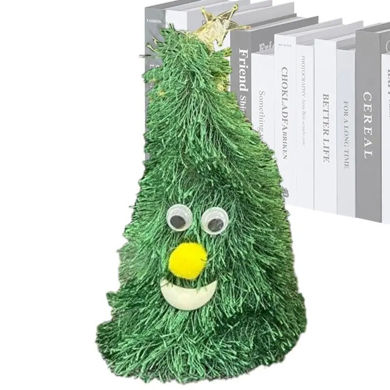 6 collu elektriskā Ziemassvētku cepure, uzkrītošā dejojoša Ziemassvētku rotaļlieta, radoša, jautra Ziemassvētku eglītes pildīts dzīvnieks bērniem Jaunais gads