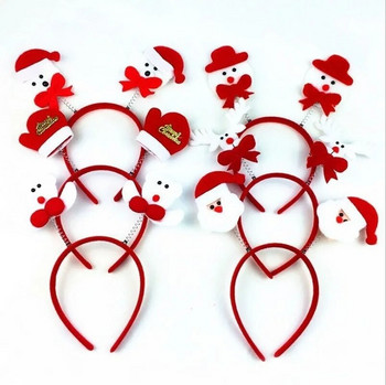 Χριστουγεννιάτικες κορδέλες για παιδιά Santa Elk Antlers Baby Headband Kids Diadem Elf Ears Horns Αξεσουάρ μαλλιών