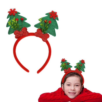 Χριστουγεννιάτικο κεφαλόδεσμο Χαριτωμένο ενήλικες Παιδικό πάρτι σπιτιού Άνετο υφασμάτινο ντεκόρ Δέντρο και κάλτσες επαναχρησιμοποιούμενα Αστεία φωτογραφικά στηρίγματα