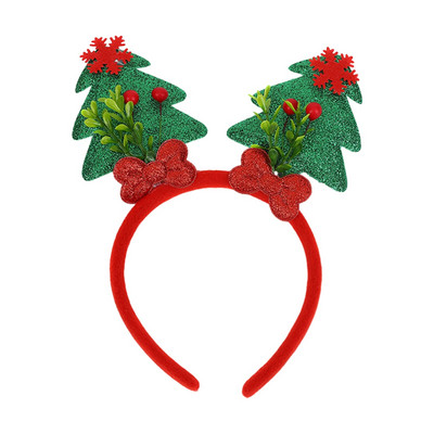 Božićna traka za glavu Slatki odrasli Dječja zabava Kućna udobna tkanina Festivalski ukras Višekratno drvce i čarape Smiješni rekviziti za fotografije