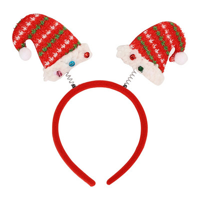Božićna traka za glavu Slatki odrasli Dječja zabava Kućna udobna tkanina Festivalski ukras Višekratno drvce i čarape Smiješni rekviziti za fotografije