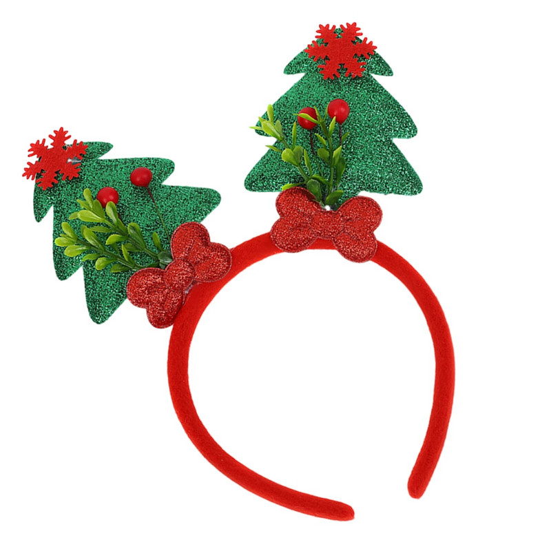 Božićna traka za glavu Slatki odrasli Dječja zabava Kućna udobna tkanina Festivalski ukras Višekratno drvce i čarape Smiješni rekviziti za fotografije