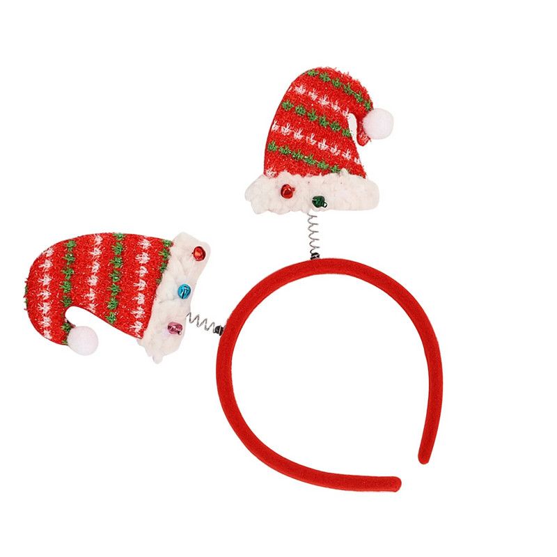 Božićna traka za glavu Slatki odrasli Dječja zabava Kućna udobna tkanina Festivalski ukras Višekratno drvce i čarape Smiješni rekviziti za fotografije