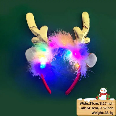 Helendav Antler peapael Armas peen töötlus, mugav kanda Armas kingitus, mis sobib jõulupeokiietumiseks