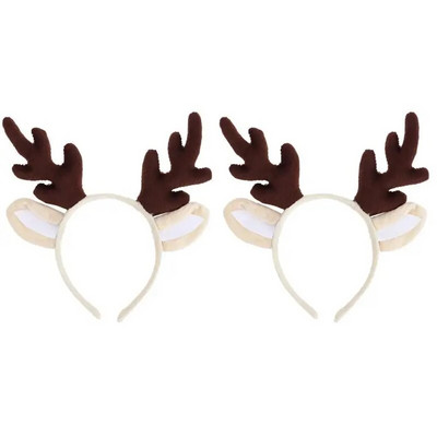 Božićna traka za glavu od rogova Traka za kosu Crtić Jelen rog Obruč za kosu Božićni rođendanski kostim Rekviziti Dekoracija za zabavu