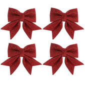 4db karácsonyi arany por masni karácsonyfa nyomtatott masni díszek karácsonyi csillogó szalag masni karácsonyfadíszek