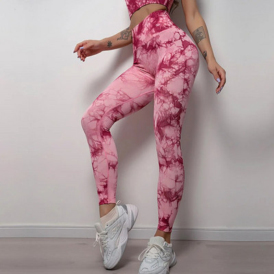 Bezšuvju sieviešu jogas komplekts treniņam Sporta bikses Krūšturis Uzvalki Fitness Formējoši legingi Sieviešu push up ar augstu vidukli Skriešanas bikses Zeķubikses