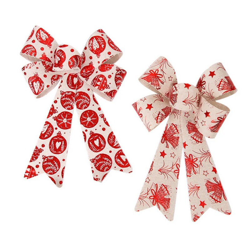 25cm Új karácsonyfadíszek Csokornyakkendők Csokornyakkendő Dekoráció Csokornyakkendők Dekoráció