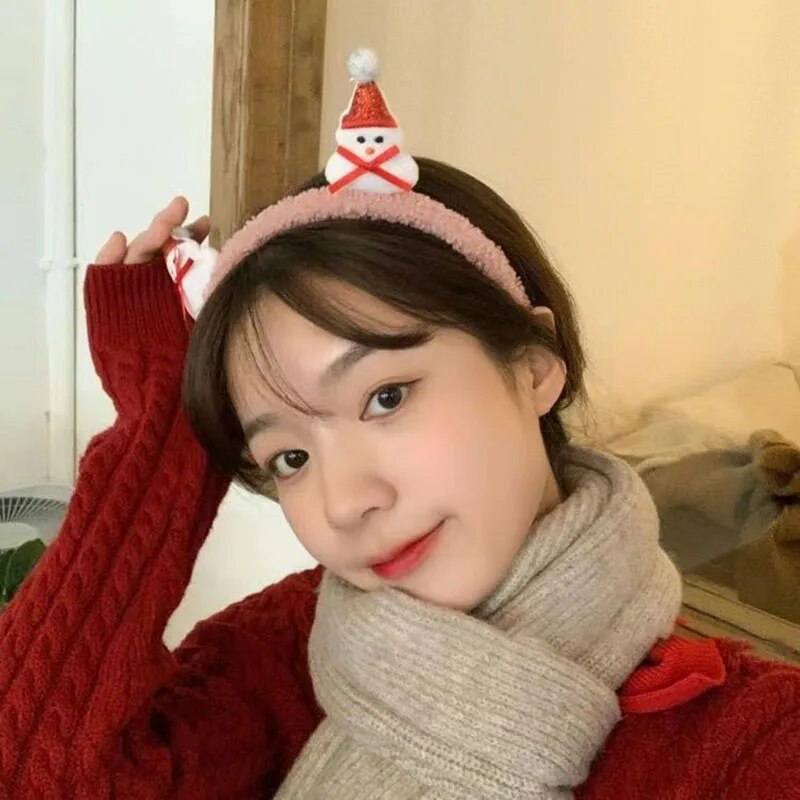 Új karácsonyi fejpánt rénszarvas agancs szarv virág hajpánt kapcsos fejfedő gyerekek felnőtteknek újév Navidad party Halloween cosplay