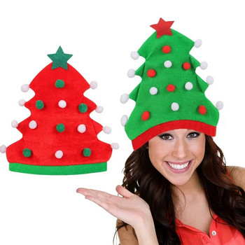 2023 Нова креативна коледна шапка Парти шапка на елф Дядо Коледа Червени коледни шапки Шапка Весела Коледа Нова Година Коледен подарък Декорация