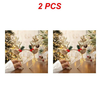 1/2/3 kom božićne trake za glavu šljokice sobovi rogovi uši trake za glavu božićni ukrasi rekviziti za zabavu Cosplay dodaci za kosu
