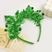 Kreativno božićno drvce Traka za kosu sa šljokicama Dječja božićna pokrivala za glavu Traka za nastup na zabavi za djecu Božićni ukras