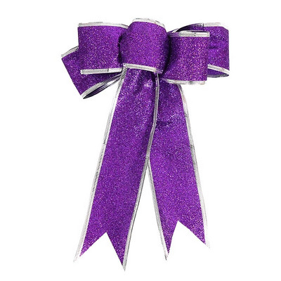 5 komada svjetlucavih ukrasa s mašnama Kućni vijenac za božićno drvce Vrpce Mašne Dekoracije Božićna zabava Novogodišnji ukrasi Pribor