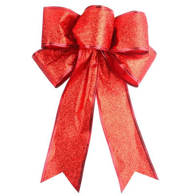 5 komada svjetlucavih ukrasa s mašnama Kućni vijenac za božićno drvce Vrpce Mašne Dekoracije Božićna zabava Novogodišnji ukrasi Pribor