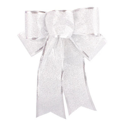 5 komada svjetlucavih ukrasa s mašnama Kućni vijenac za božićno drvce Vrpce Mašne Dekoracije Božićna zabava Novogodišnji ukrasi Pribor