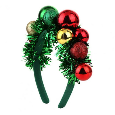 Naiste juuksepael Regular Fit peapael Värviline jõulujuuksepael Bells Confettiga pidulik elastne peapael Unisex uueks aastaks