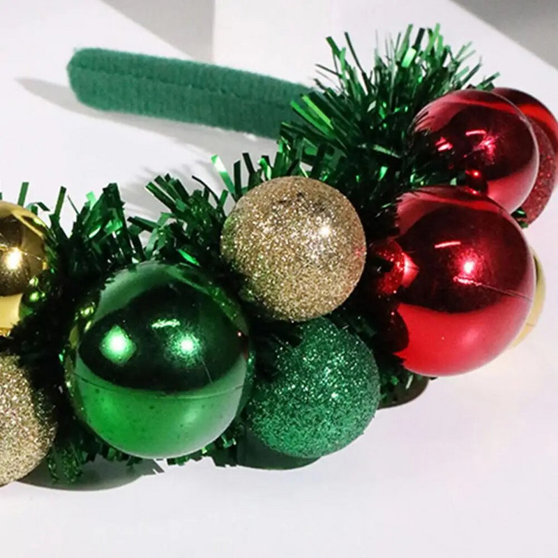 Naiste juuksepael Regular Fit peapael Värviline jõulujuuksepael Bells Confettiga pidulik elastne peapael Unisex uueks aastaks