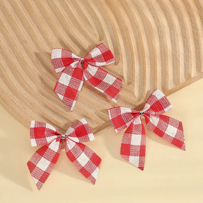 10 tk Jõulukaared Rippuvad jõulukaunistused Punane Must Roheline Ruuduline Vibune Jõulupuu kaunistused Uusaasta Navidad Decor