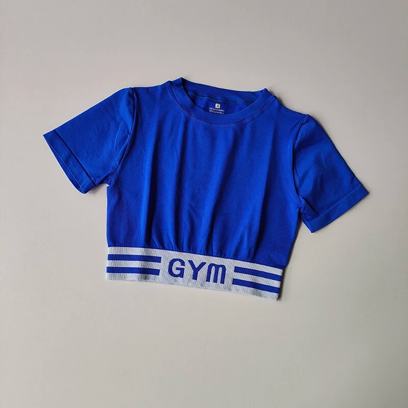 Bezšuvju Jogas Komplekts Fitnesa Sporta Komplekts Treniņa Apģērbs Sporta Komplekts Fitnesam Skriešanas Crop Augšējais legingi Sporta Kostīms