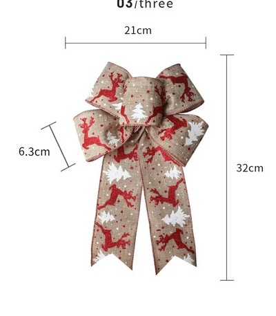 Traka za leptir mašnu Božićni ukrasi Imitacija mašne od konoplje Mašnice s trakom od losa za rukotvorine Mašne za rukotvorine Božićne mašne