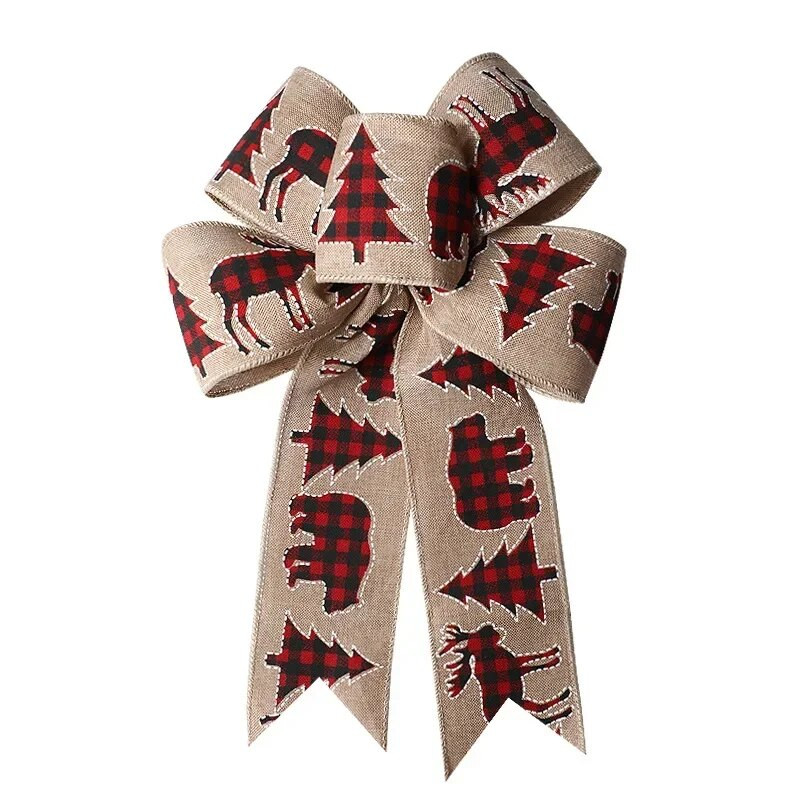 Traka za leptir mašnu Božićni ukrasi Imitacija mašne od konoplje Mašnice s trakom od losa za rukotvorine Mašne za rukotvorine Božićne mašne