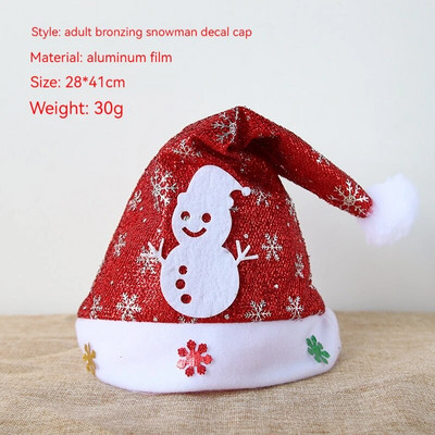 2023 Sretna Nova godina Božićni ukrasi Debeli šešir Dugi plišani šešir Djeda Mraza Super mekani božićni šešir za odraslu djecu