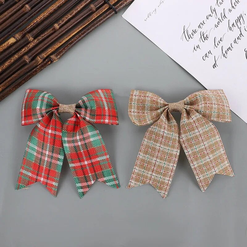 Krāsu režģis Bowknot Ziemassvētku rotājumi Ziemassvētku eglīšu dekorēšanas festivāla ballīte Mājas loka dāvana Priecīgus Ziemassvētkus 2021